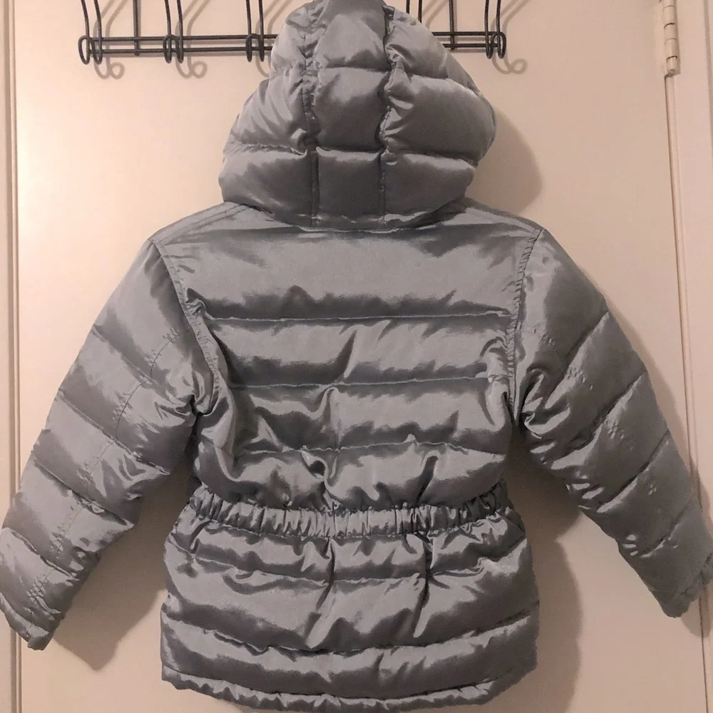 GAP Light Silver Grey Puffy Jacket